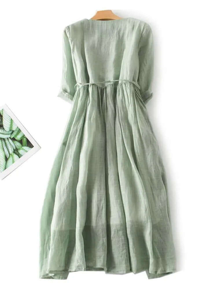 Women's Cotton Linen Dress