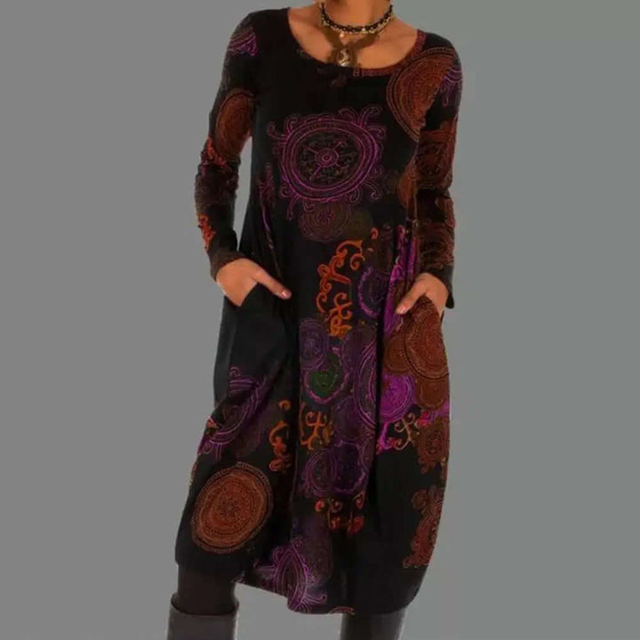 Floral Cotton Blend Midi Dress
