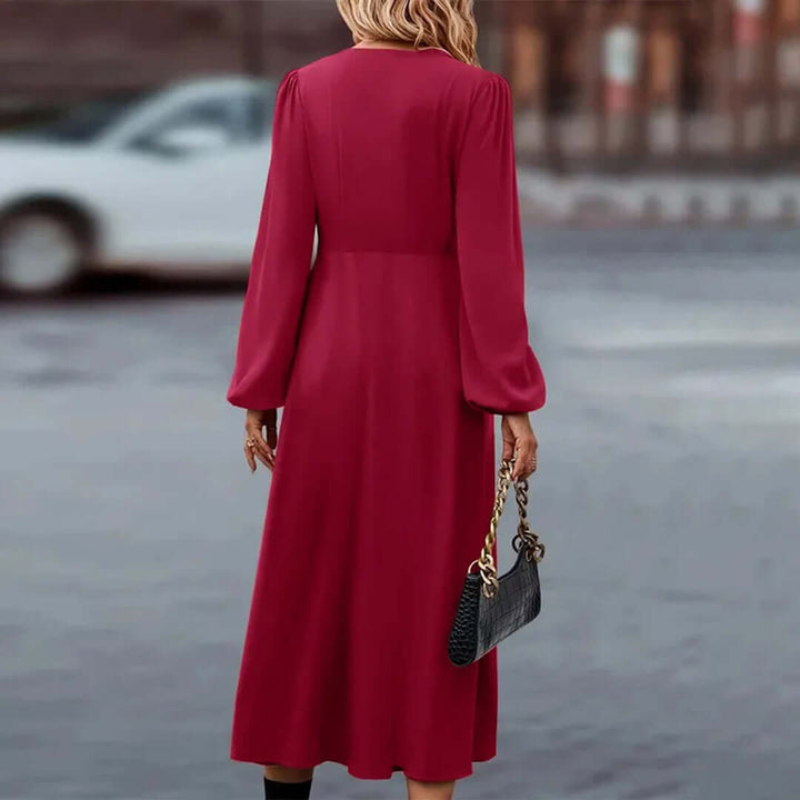 Elegant Long Sleeve Maxi Dress
