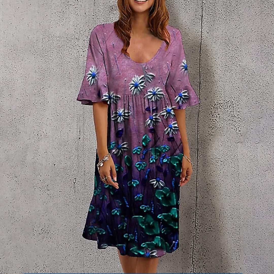 Women's Floral Summer Midi Dress