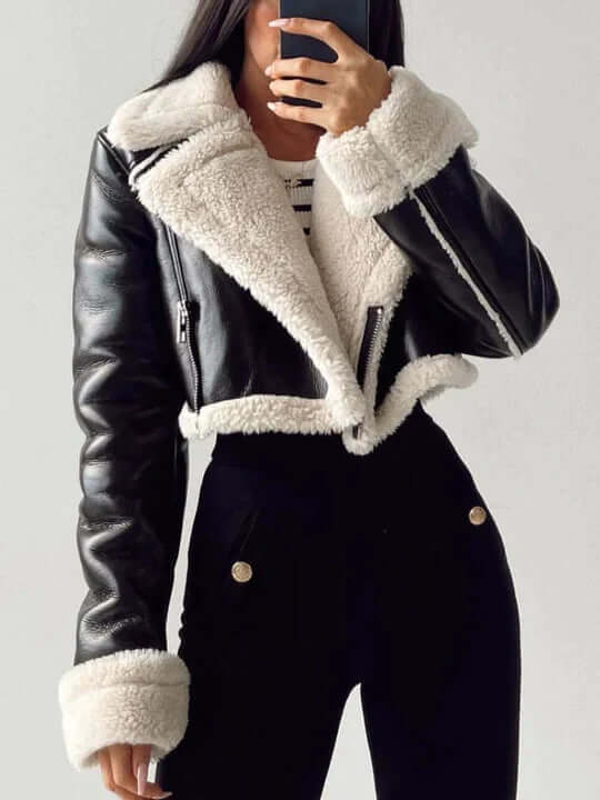 Women's Fleece-Lined Short Jacket