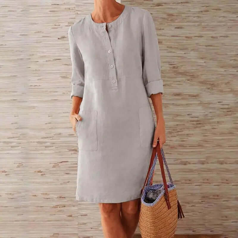 Women's Button-Up Midi Dress