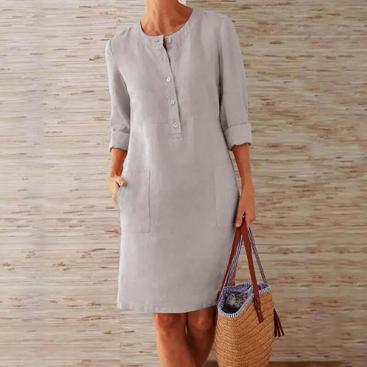 Women's Button-Up Midi Dress