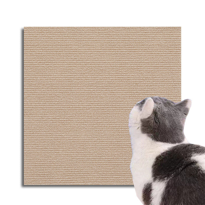 DIY Universal Cat Scratch Guard, durable fabric protector in beige, cut to fit, blends with furniture for stylish pet demarca