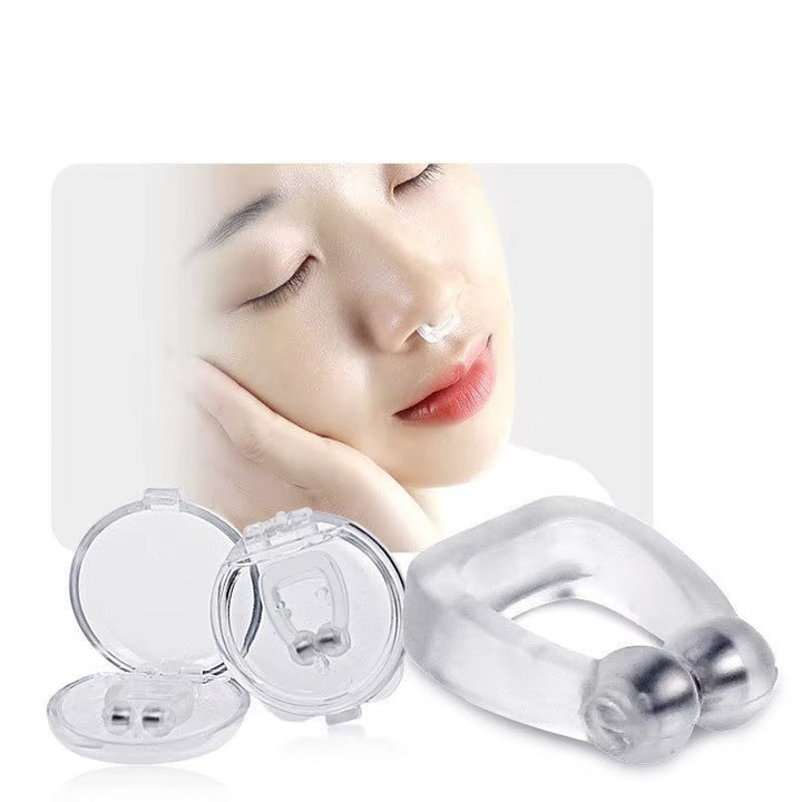NightBreeze Magnetic Anti-Snoring Nose Clip - Effective Aid for Men & Women