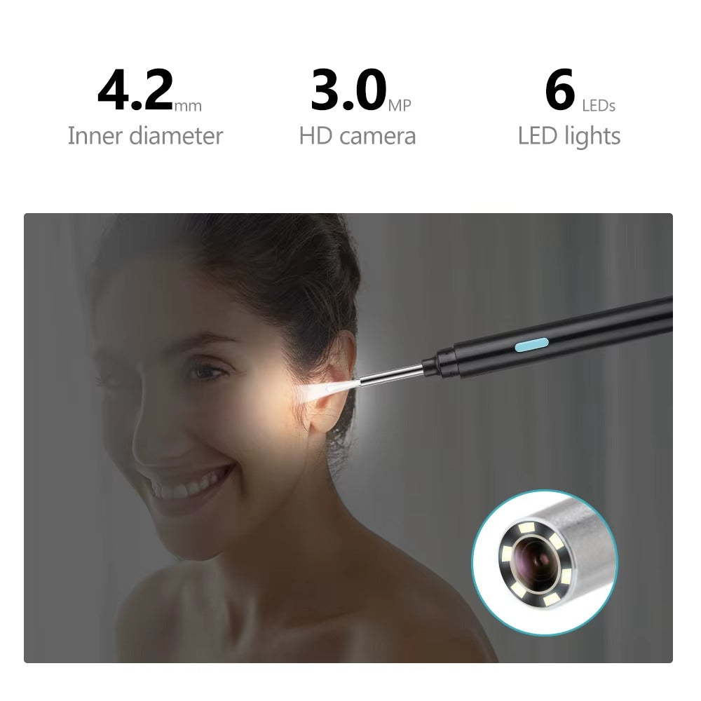 Smart Visual Earwax Removal Tool with LED Camera