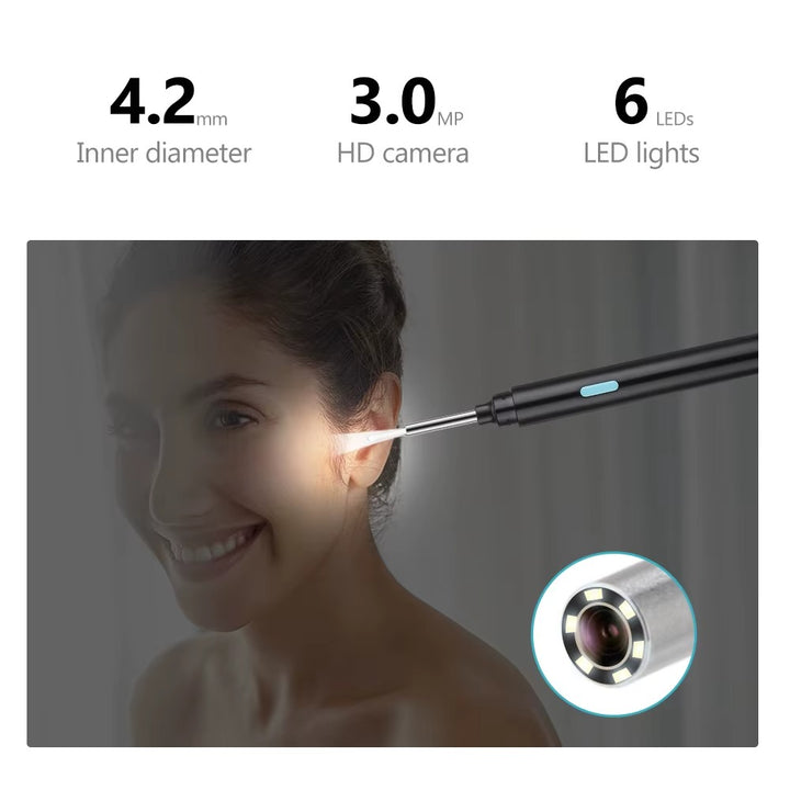 Smart Visual Earwax Removal Tool with LED Camera