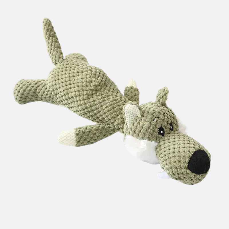 Durable dog toy for strong teeth, robust texture, designed for chewing and fetching, ideal for vigorous play sessions.