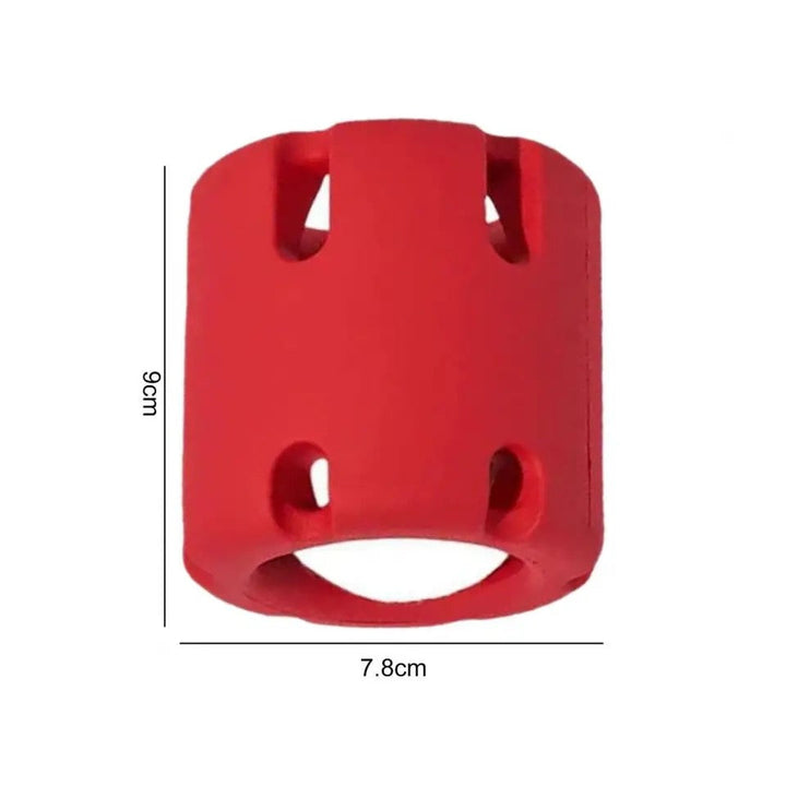 "Durable rubber dog chew toy with hidden tennis ball, designed for interactive play, available in vibrant colours."