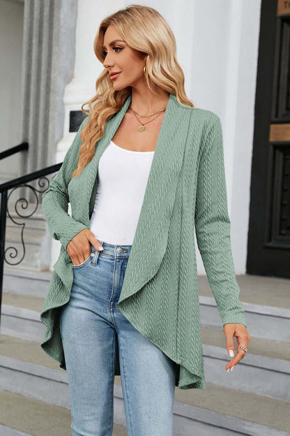 Women's Casual Longline Open Cardigan