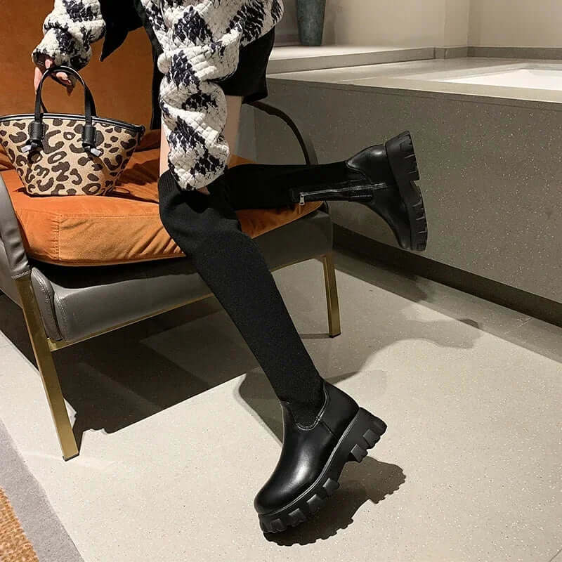 Women's Over-the-Knee Stretch Boots