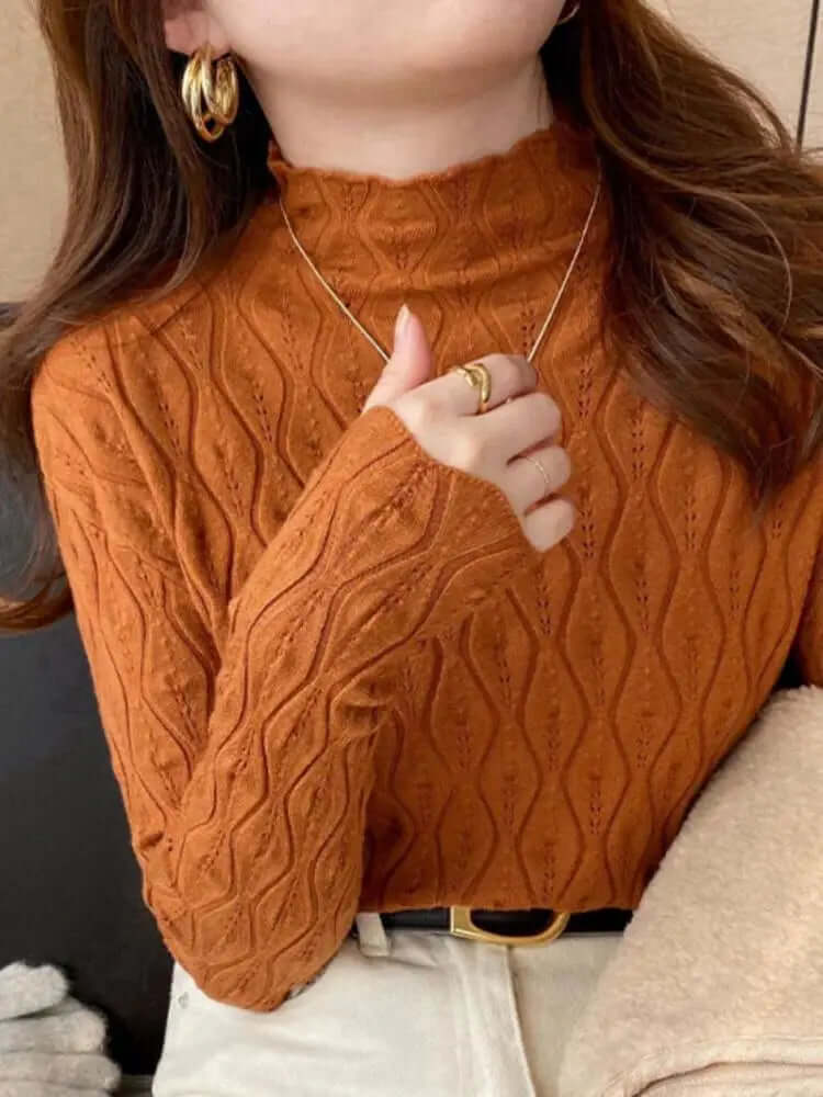 Women's Cashmere Slim Fit Thermal Undershirt