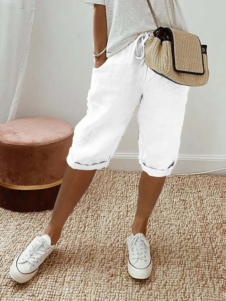 Women's Knee Length Drawstring Pants
