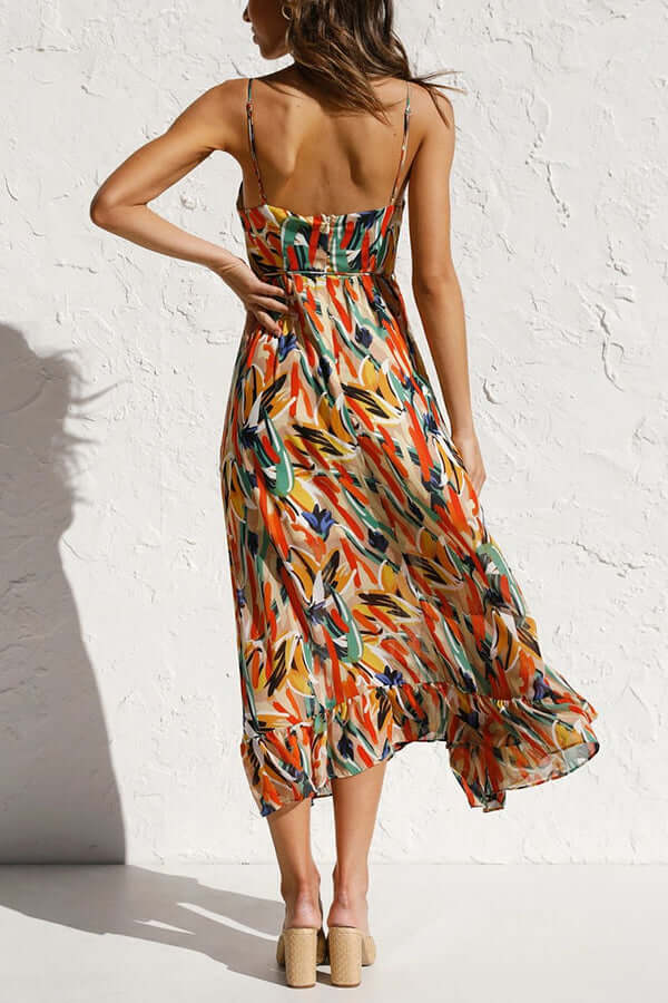 Women's Floral Print Midi Dress
