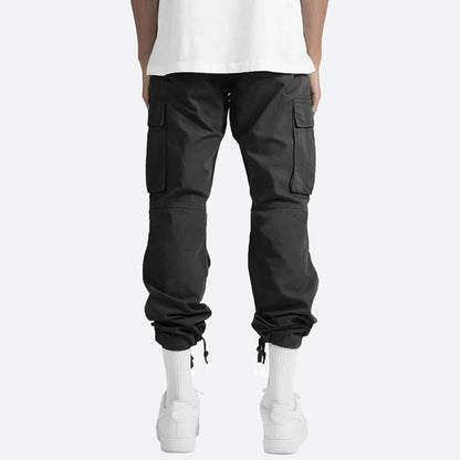 Men's Casual Cargo Trousers with Multiple Pockets