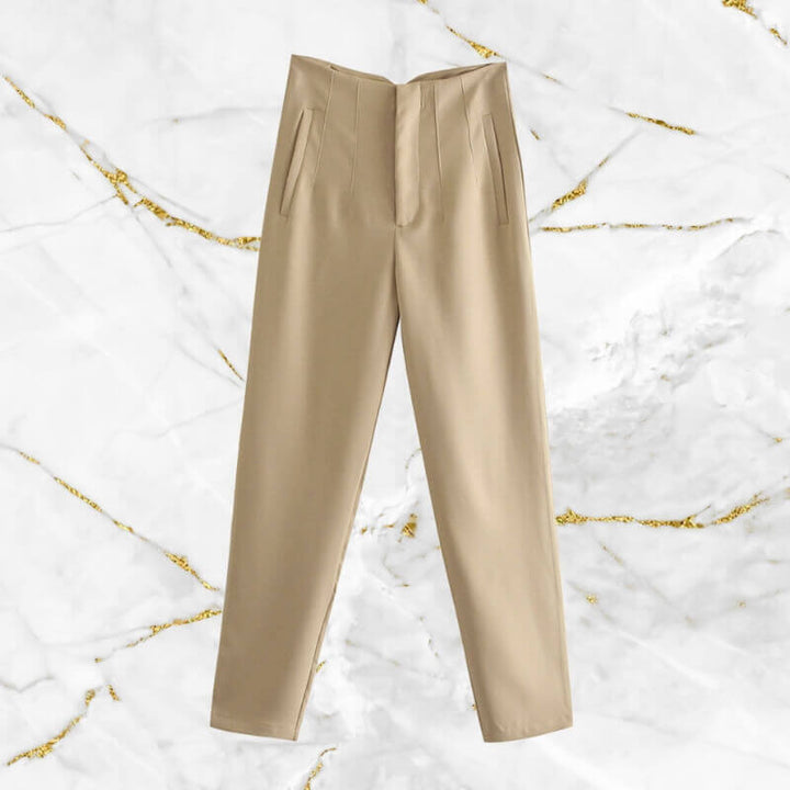 Women's Vintage High-Waist Pencil Pants