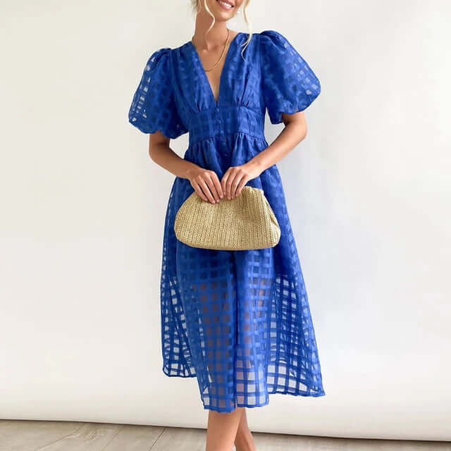 Women's Elegant Polyester Casual Dress