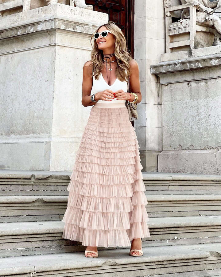 Women's Tiered Maxi Skirt
