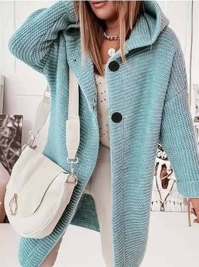 Women's Loose Hooded Cardigan