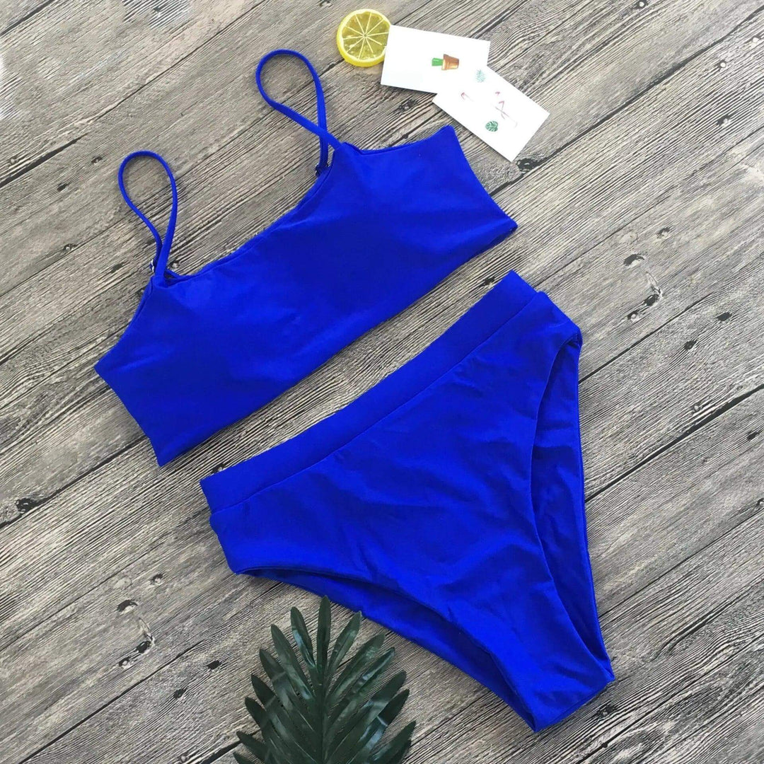 High-Waisted Padded Bikini Set