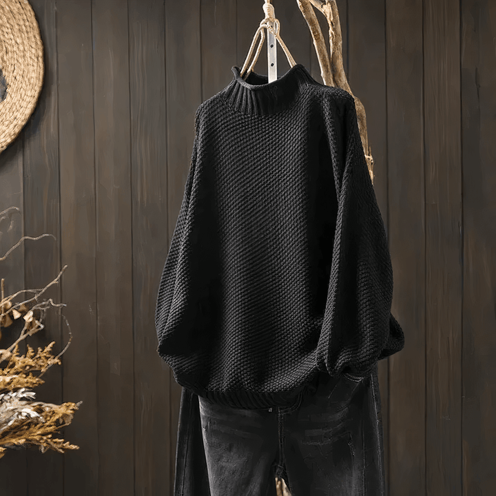 Women's Vintage-Inspired Turtleneck Sweater