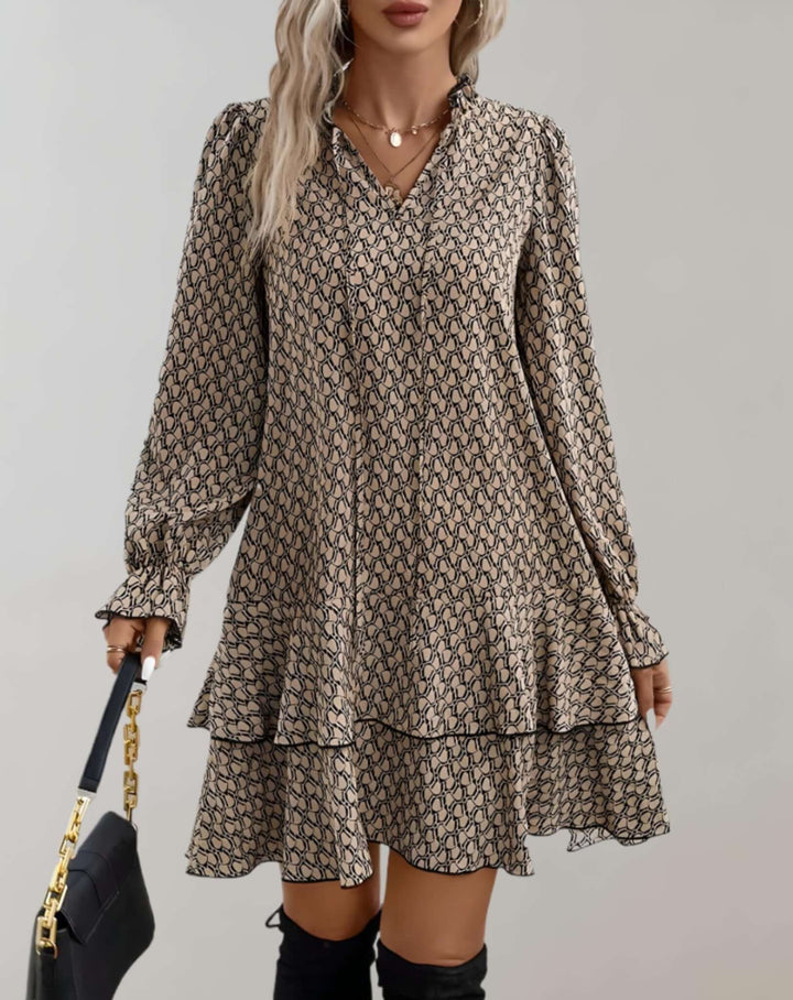 Lightweight V-Neck Midi Summer Dress