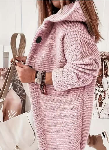 Women's Loose Hooded Cardigan