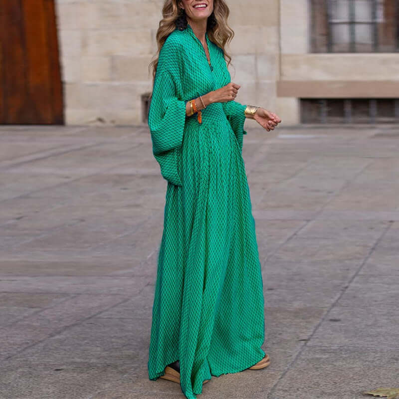 Women's Flowy V-Neck Dress
