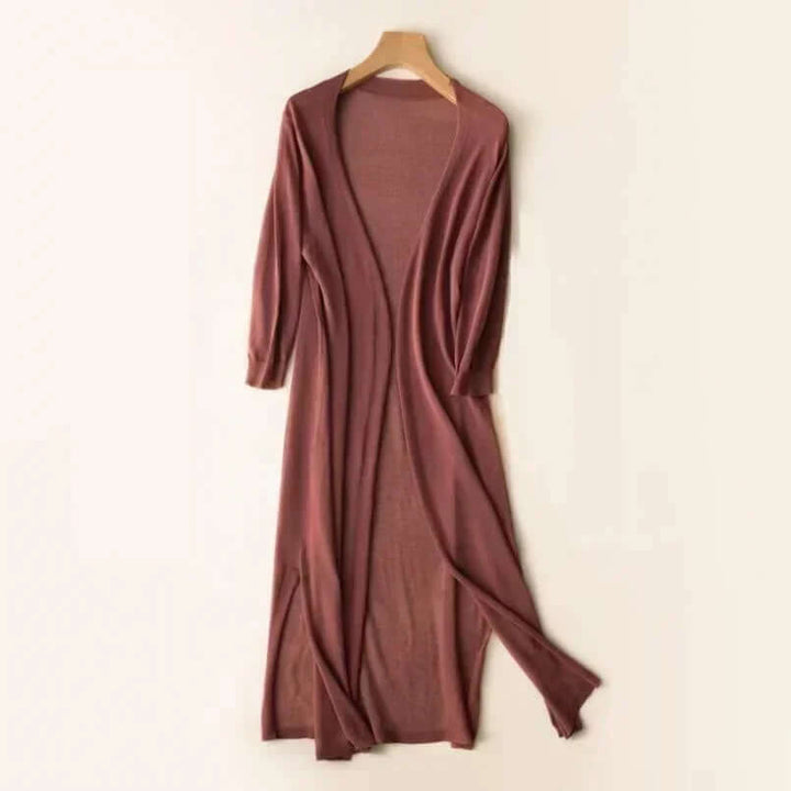 Women's Knitted Long Cardigan Sweater