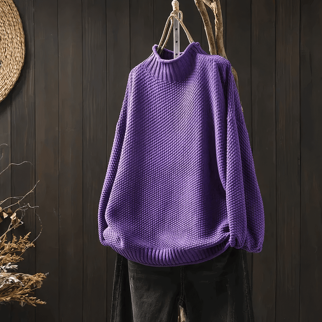 Women's Vintage-Inspired Turtleneck Sweater