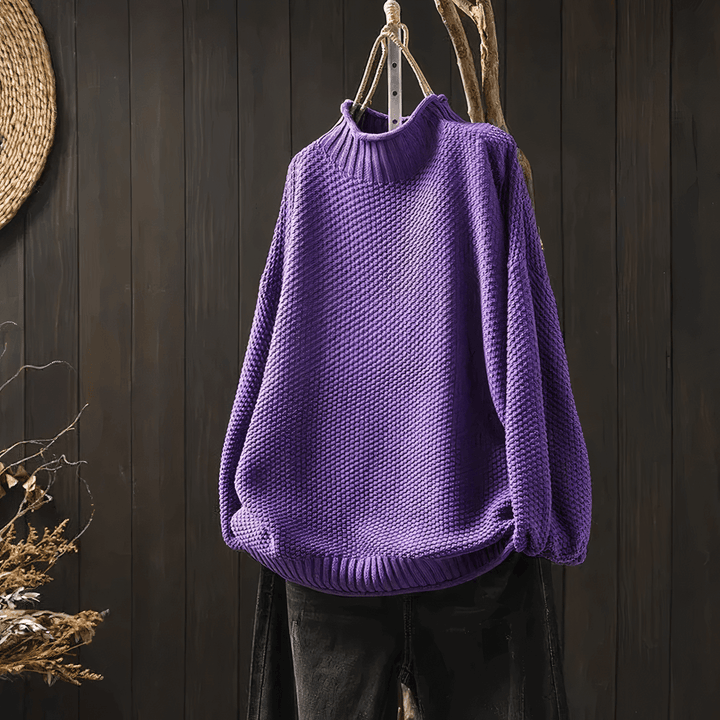 Women's Vintage-Inspired Turtleneck Sweater