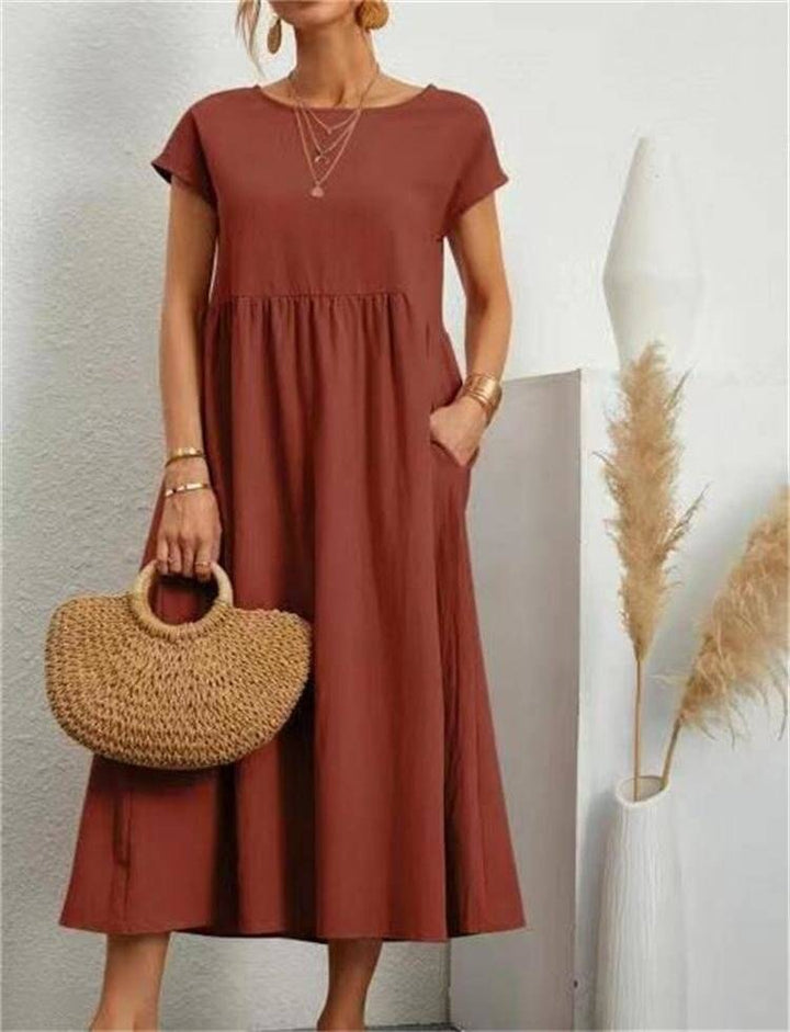 Lightweight Sleeveless Midi Summer Dress