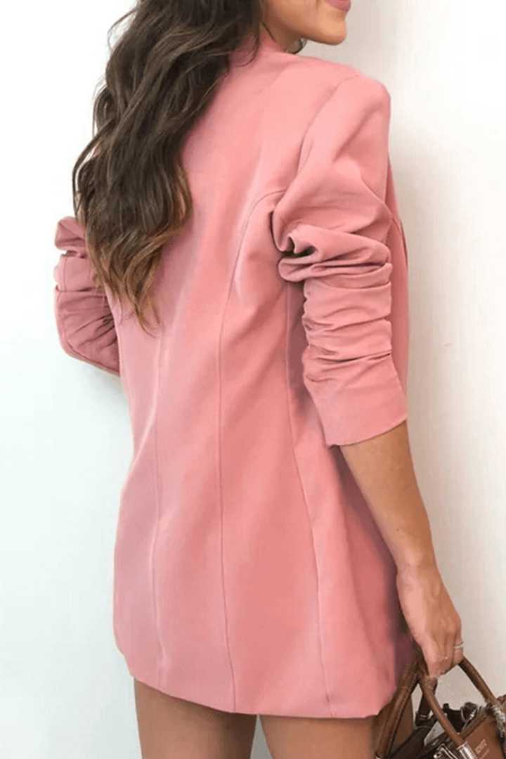 Women's 3-Piece Set with Bow Tie & Turn-Up Collar