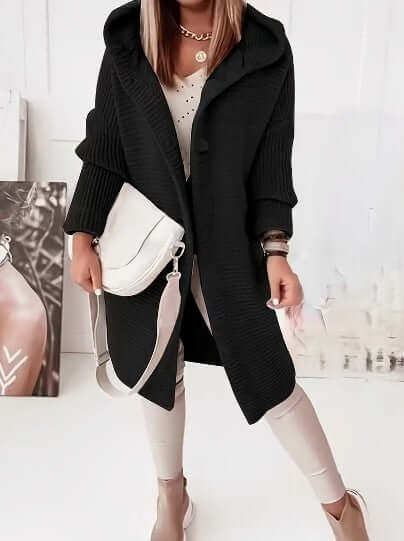 Women's Loose Hooded Cardigan