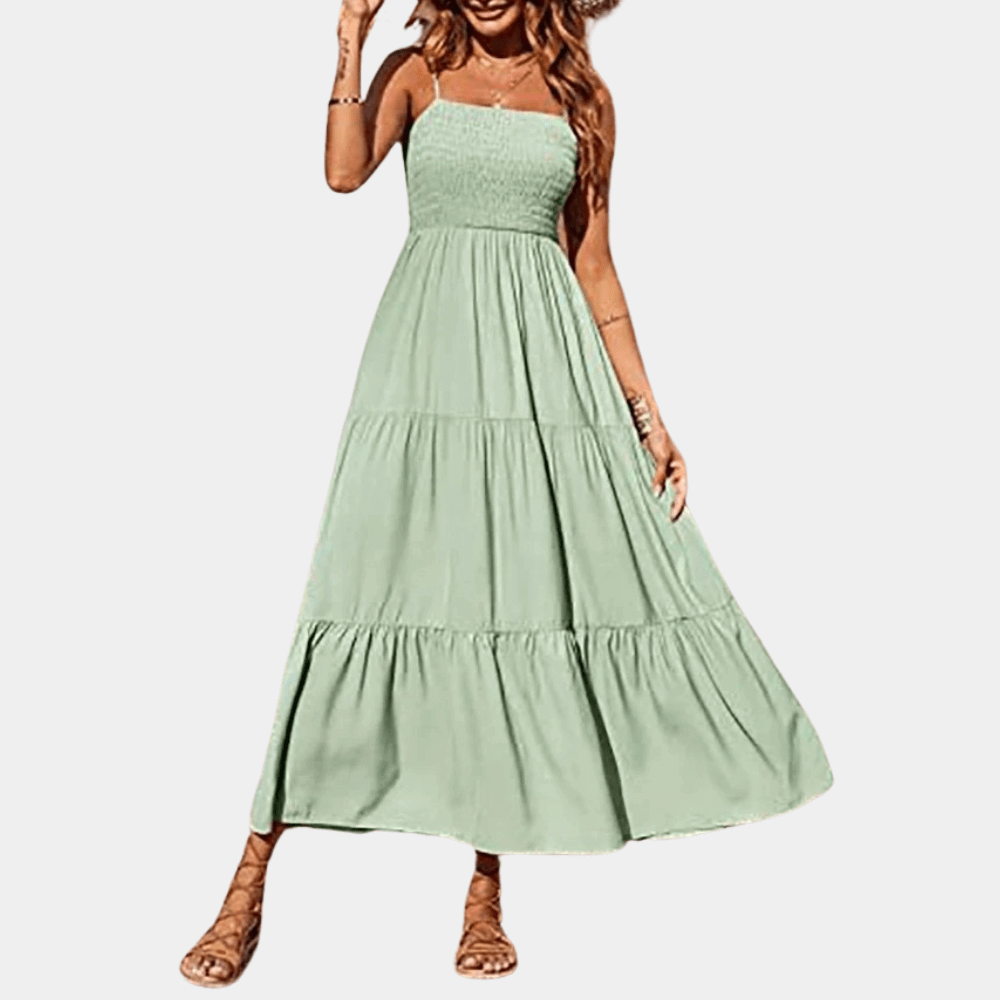 Women's Casual Layered Midi Dress