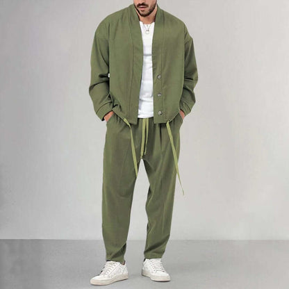 Men's Breathable Vest and Trousers Set