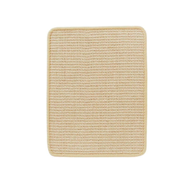 "Elegant cat scratcher lounge with curved design, offering comfort and a scratching area to protect furniture."