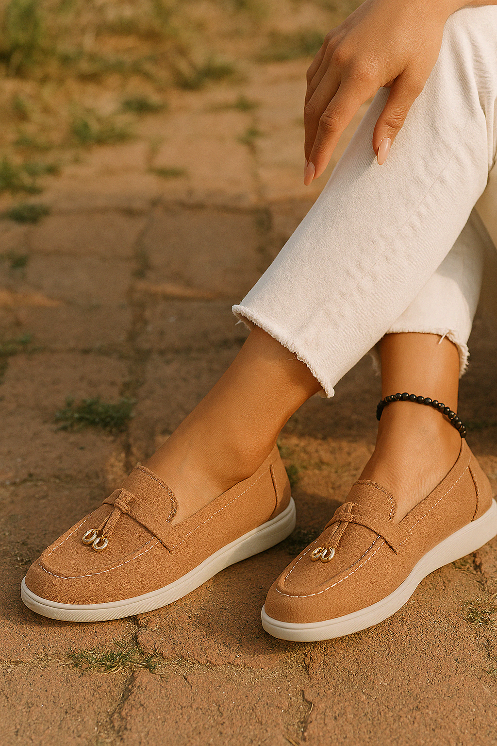 Elegant women's leather loafers in smooth finish, available in various classic and vibrant colors, perfect for all occasions.