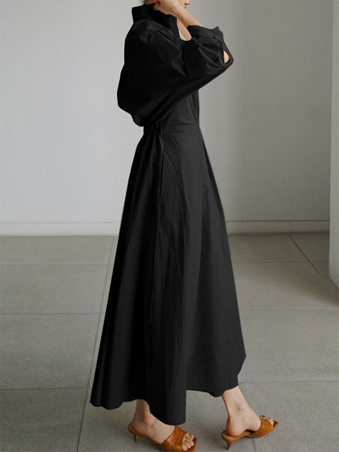 Elegant women's maxi dress with a flowy silhouette, showcasing a lightweight fabric, perfect for versatile elegance.