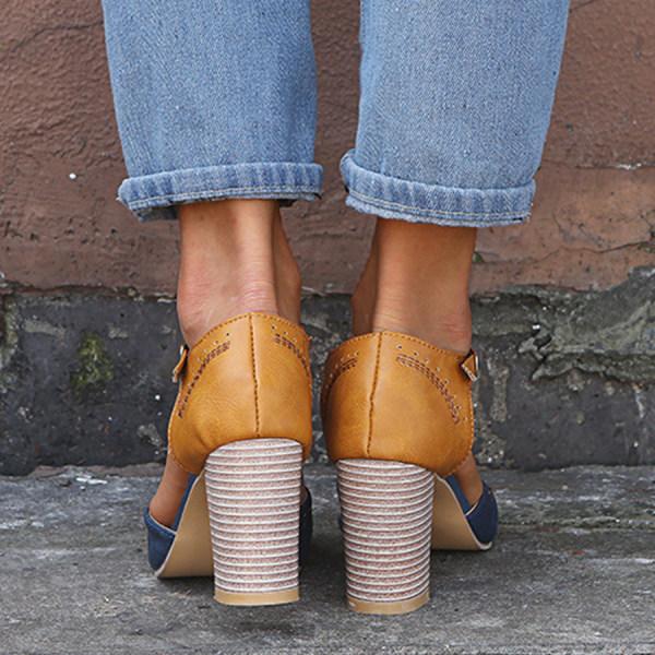 Elegant women's orthopedic heel shoes in premium leather, offering chic style, superior support, and adjustable comfort.