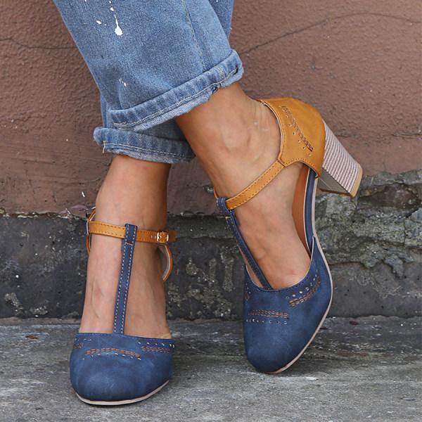 Elegant women's orthopedic heel shoes in premium leather, offering chic style, superior support, and adjustable comfort.