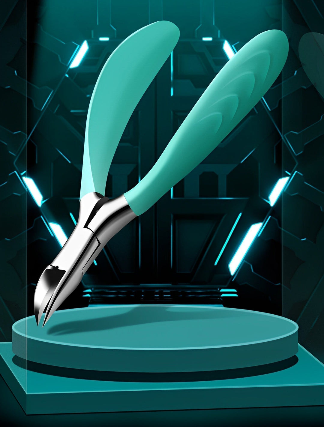 Ergonomic premium toenail clippers for seniors, curved stainless steel blades, anti-splash shield, safe nail trimming.