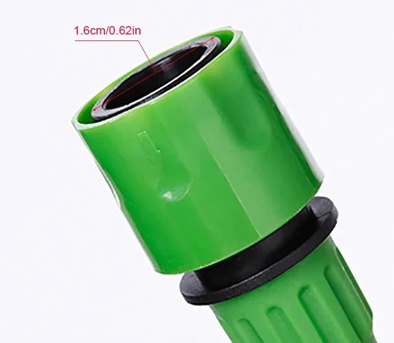 "Expandable garden hose with blue flexible design, 7-function spray gun, ideal for easy outdoor watering and DIY tasks."