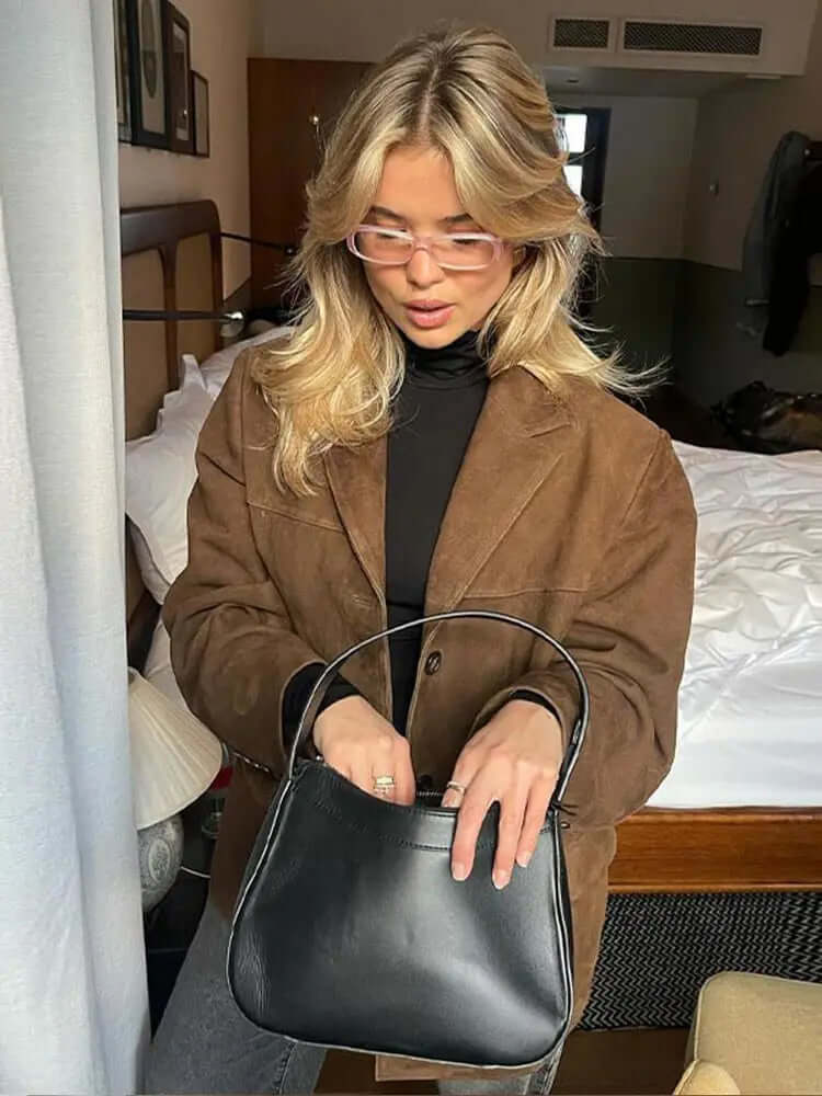Suede Jacket Classic Brown Jacket