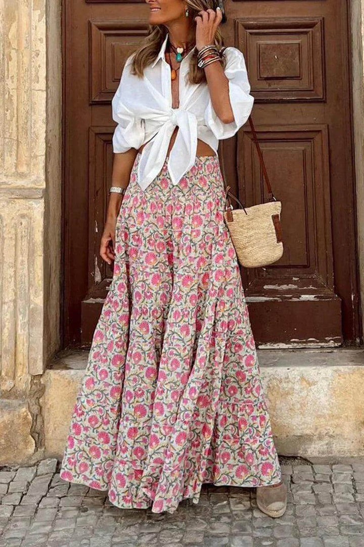 Bohemian Maxi Skirt for Women