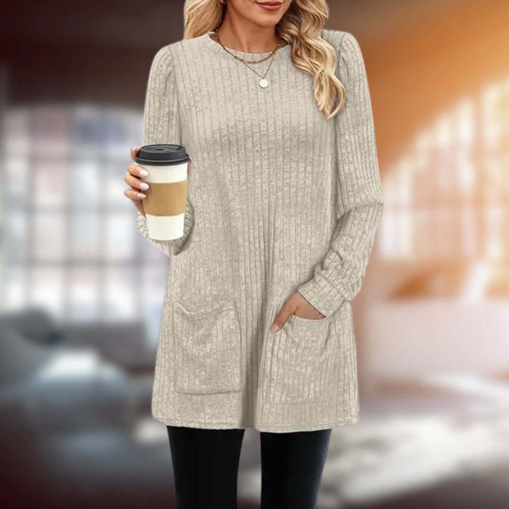 Women's Cotton Blend Medium Length Sweater