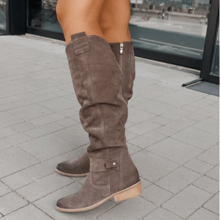 Women's Knee-High Suede Boots