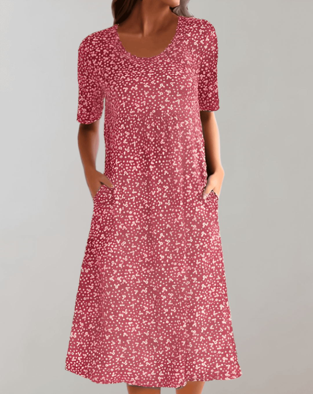 Women's Lightweight Summer V-Neck Dress