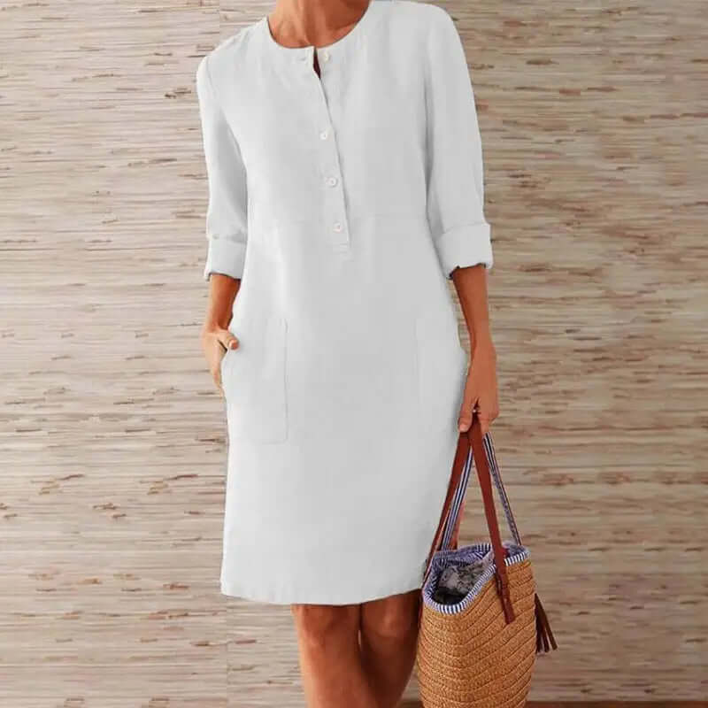 Women's Button-Up Midi Dress