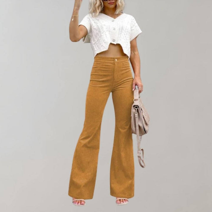 Women's High-Waisted Wide Leg Trousers